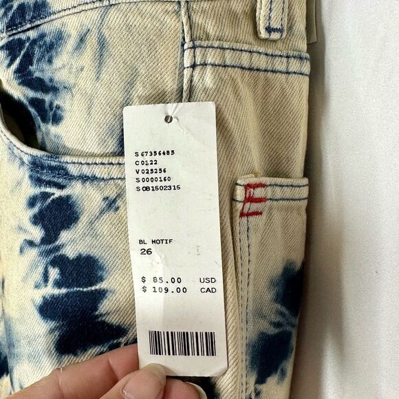 Urban Outfitters Bleach Tie Dye BDG High & Wide Jeans NWT Size 26 - Picture 8 of 16